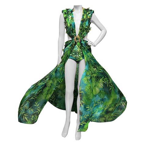 versace 2003 green dress dupe